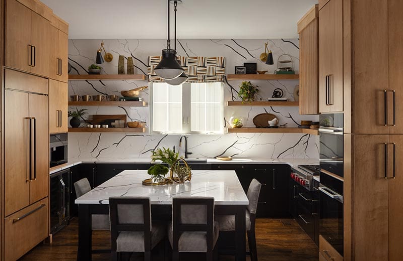 Nashville whole house remodel with an open kitchen and living area